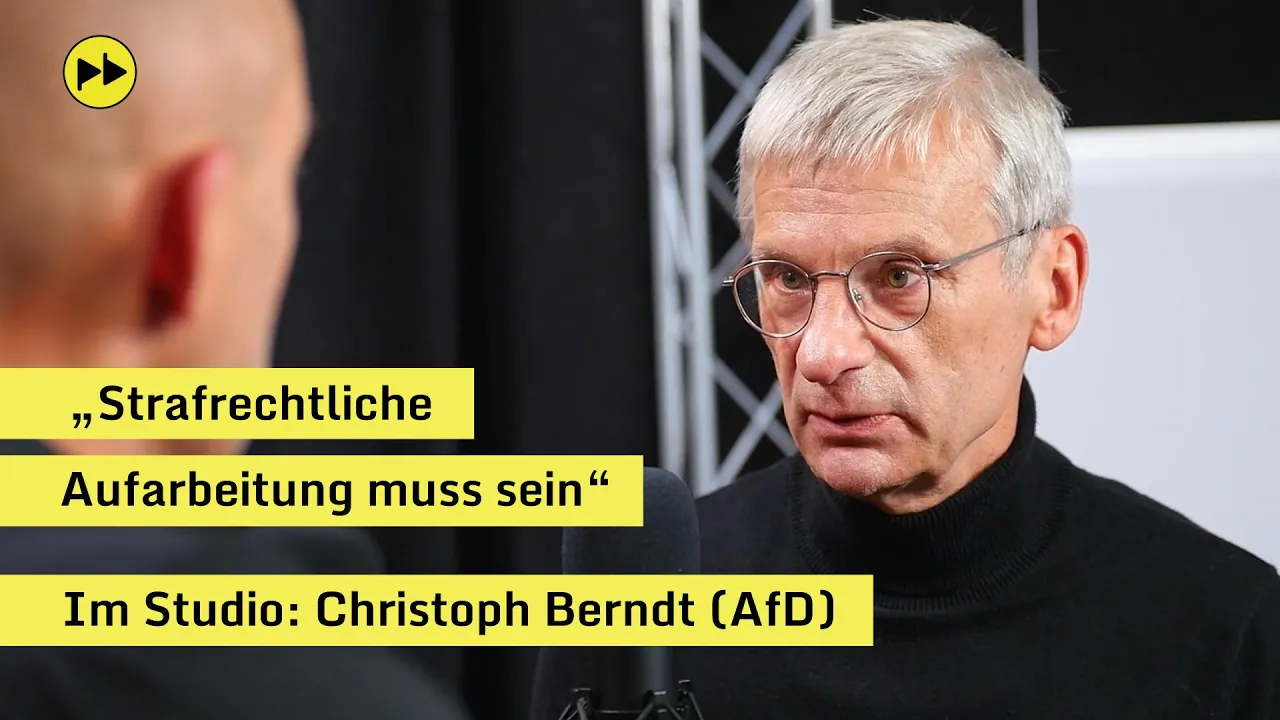 "Strafrechtliche Aufarbeitung muss sein" – Im Studio: Christoph Berndt (AfD)