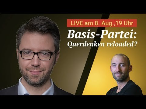 "Basis-Partei: Querdenken reloaded?", Parteisprecher David Siber