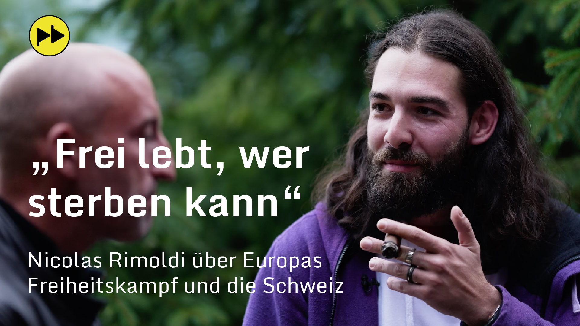 Frei lebt, wer sterben kann: Nicolas Rimoldi über Europas Freiheitskampf und die Schweiz
