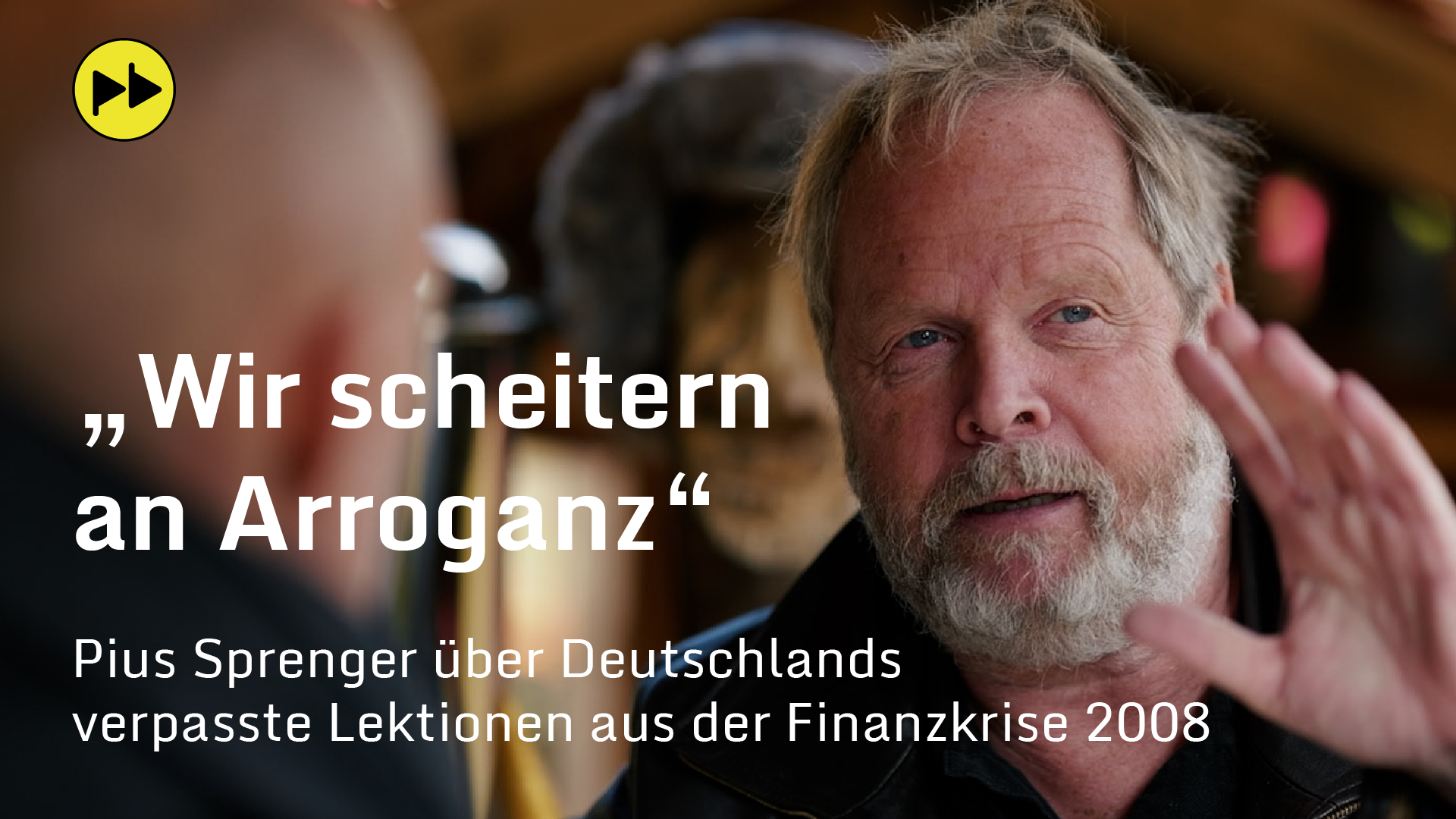 "Wir scheitern an Arroganz": Pius Sprenger über die verpassten Lektionen aus der Finanzkrise