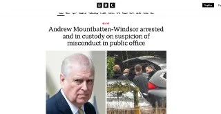 BREAKING: Britischer Ex-Prinz Andrew verhaftet