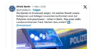 „Kollegen“ der Polizei Berlin ernten, was sie säten – und jammern darüber