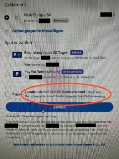 Spendenvorschlag an Kinderschänder: Ist "PayPal" schuld oder "A.T.U."?