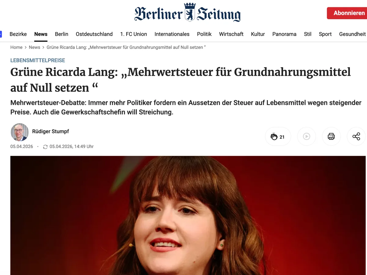 Warum bewirbt die Regime-Propaganda wieder Ricarda Lang?