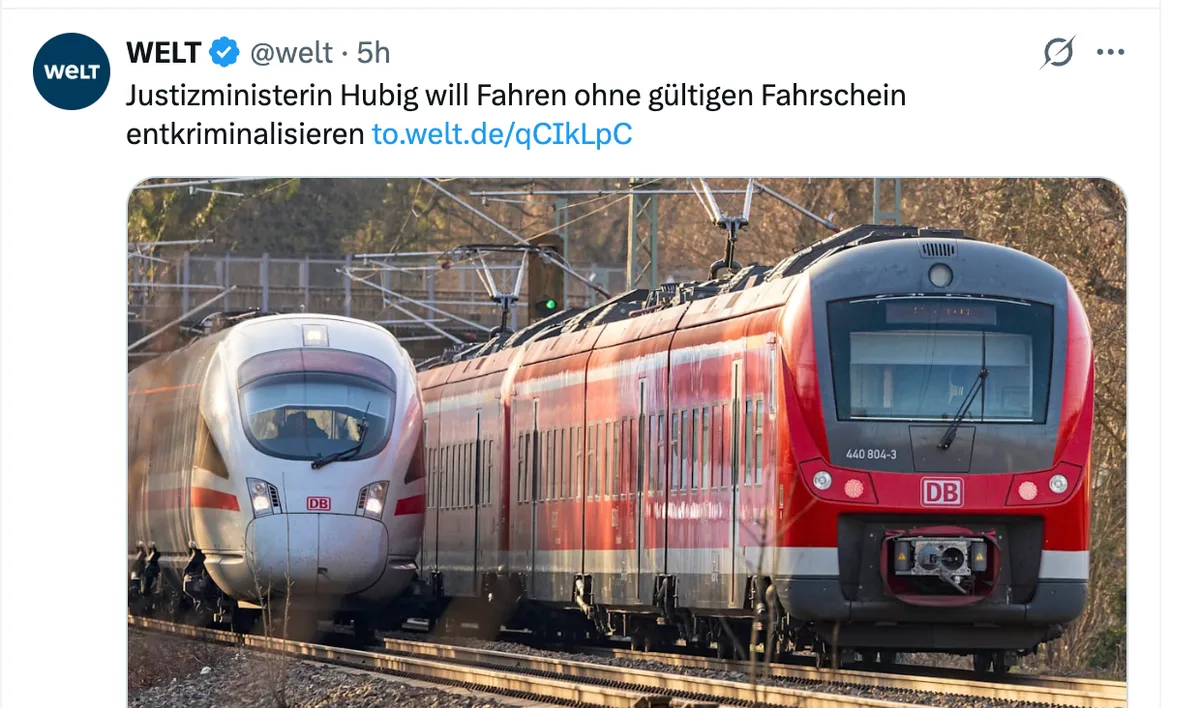 Selbstverständlich kann es kein "Schwarzfahren" mehr geben