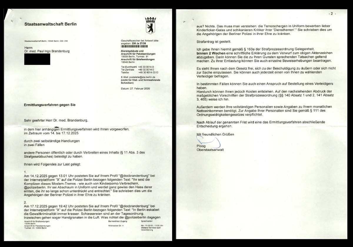 Immer neue "Ermittlungen" von „Hass“-Staatsanwalt Johannes Ploog