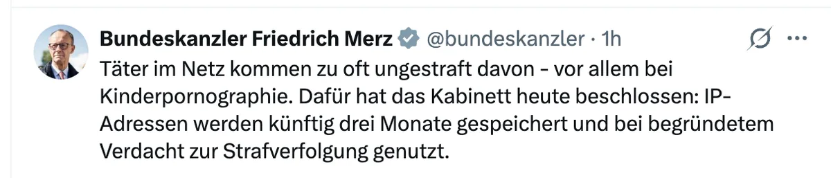 Fascho-Fritz will nur die Kinder schützen. Ganz ehrlich.