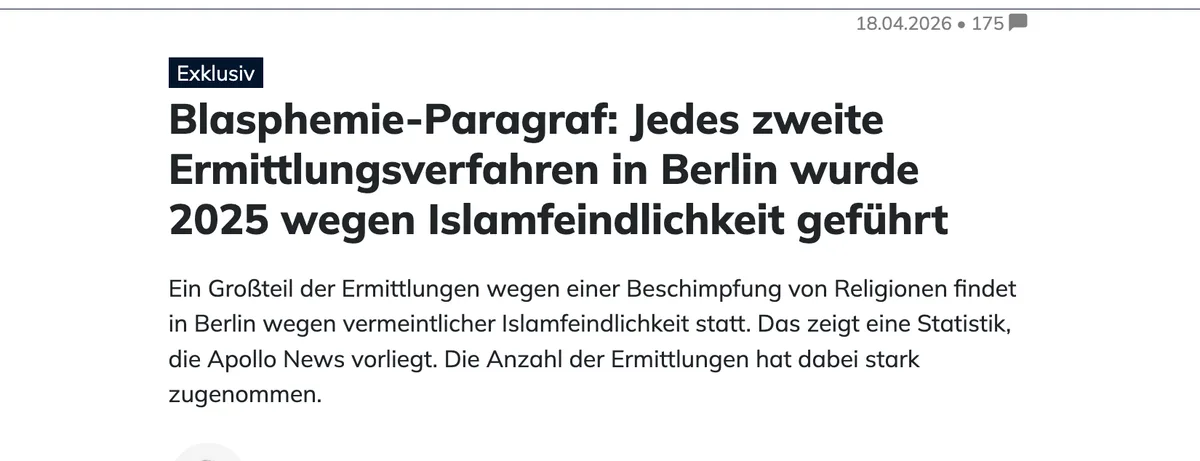 Deutschland hat sein Kalifat verdient