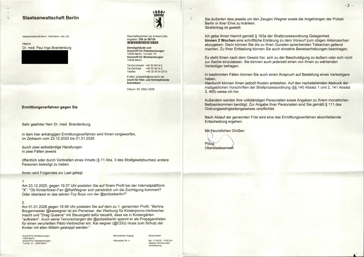Neues Strafverfahren für den "Ehren"-Schutz des Kinderficker-Fans @KaiWegner 