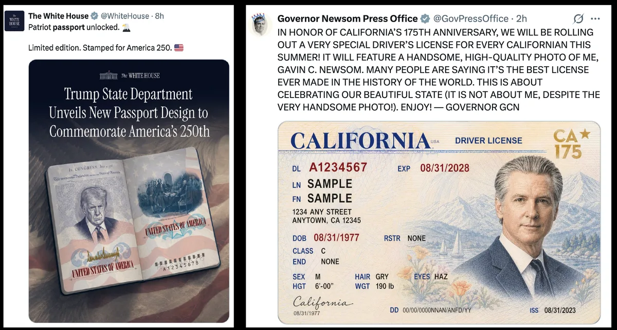 Spott über offiziellen US-"Patrioten-Pass" mit Bildnis von Donald Trump
