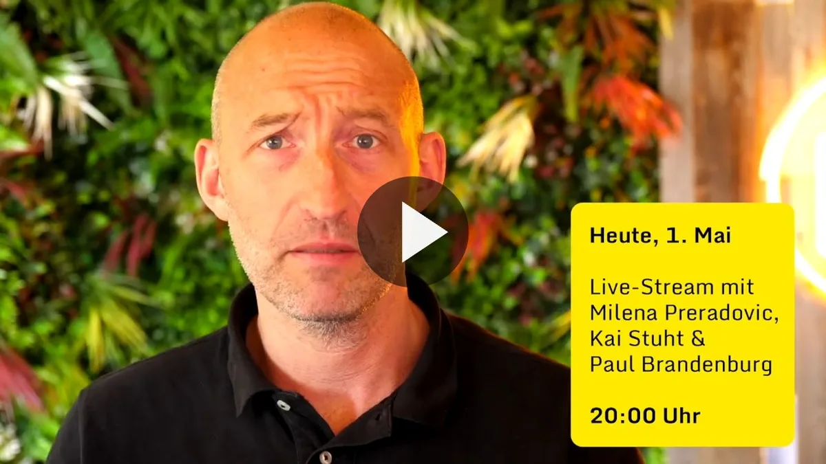 LIVE-Stream mit Milena Preradovic, Kai Stuht & Paul Brandenburg