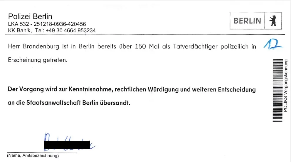 Political Prosecution of Journalist Paul Brandenburg in Germany: "Suspect in over 150 cases"