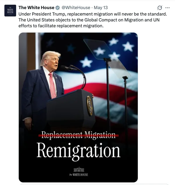 Donald Trump: "Remigration statt Umvolkung"