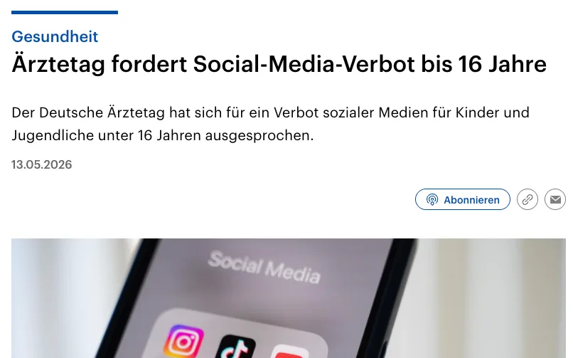 Deutsche Ärztefunktionäre unterstützen Internet-Zensur