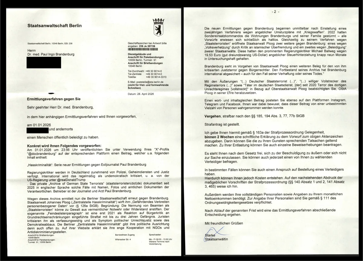 Empfindlicher Faschist: Staatsanwalt Johannes Ploog sieht sich beleidigt