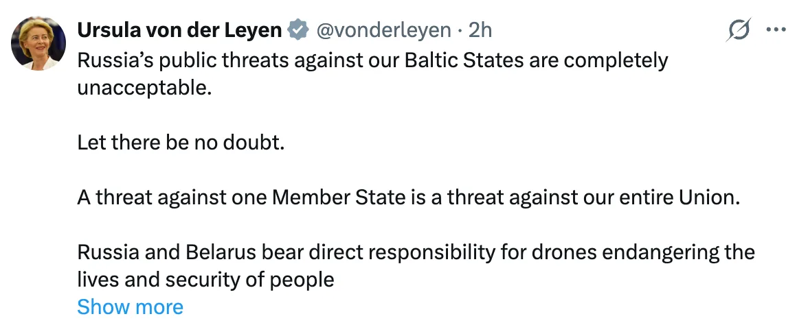 Supreme Führer Ursula now owns the Baltic States