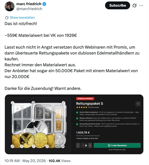 Marc langt zu