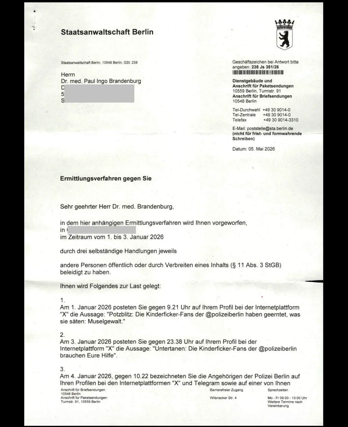 Berufsfaschist & Terrorhelfer der Kinderfickerfans Johannes Ploog schreibt mir praktisch täglich