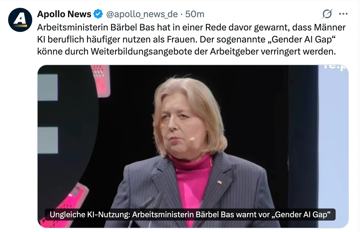 Servicehinweis:  "Gender Gaps" sind natürlicher Ausdruck der Unterschiede zwischen Frauen und Männern.