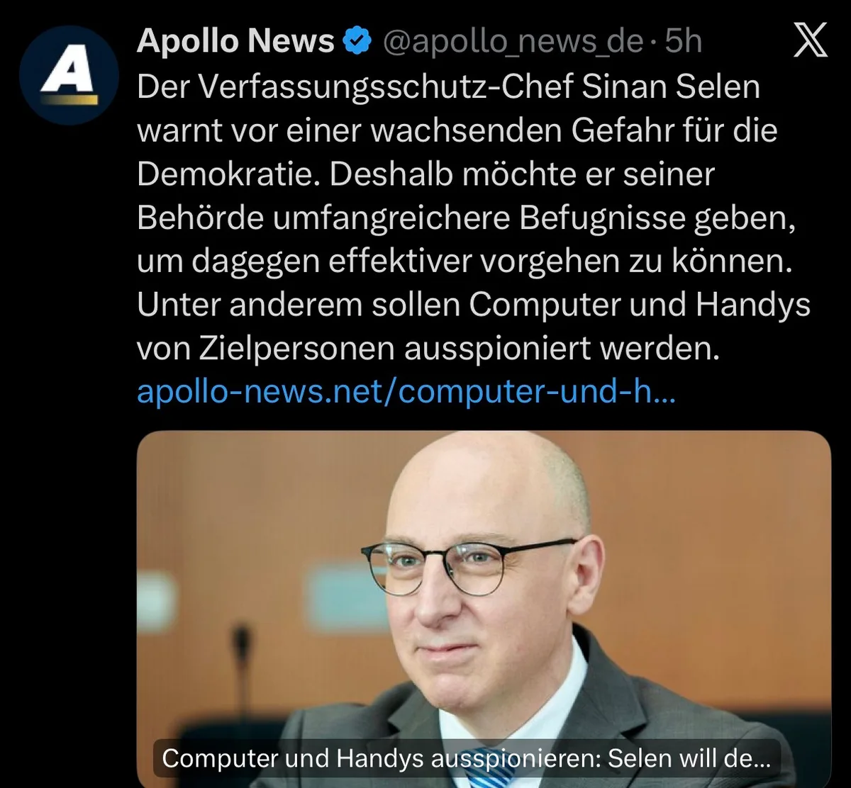 Deutschlands Neo-Stasi zur Durchsetzung der Umvolkung wird von einem Türken geleitet