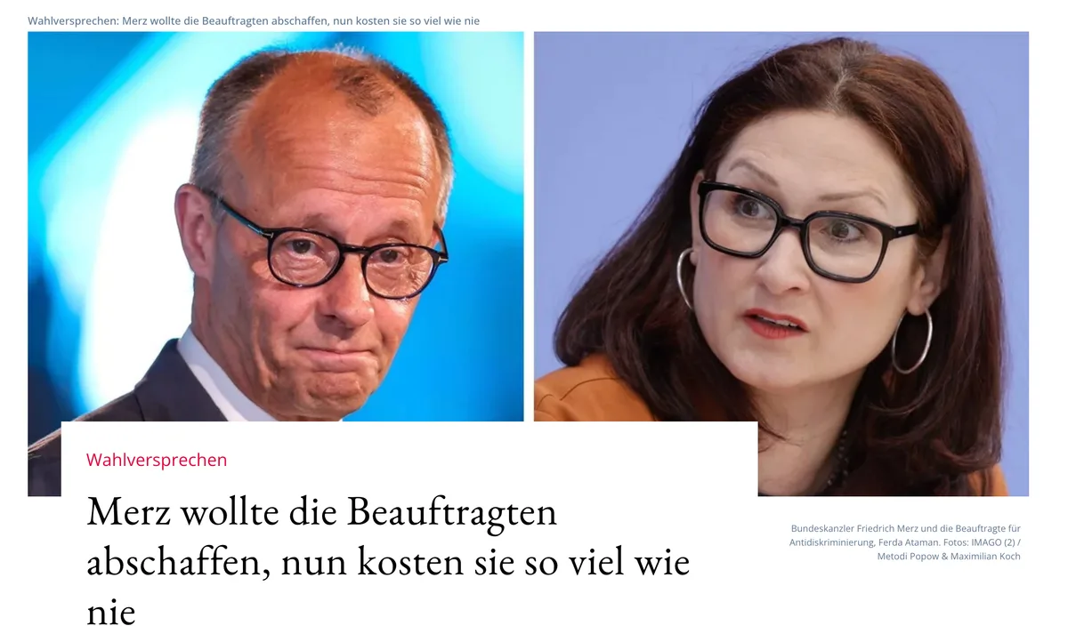 Keine Abschaffung der "Bundesbeauftragten": Blackrock-Kanzler Merz kann nichts als lügen