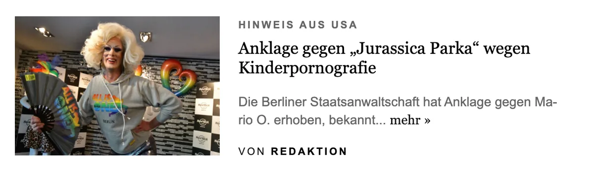 Kinderporno-Verbrecher "Jurassica Parka": Auch Tichys Einblick verschweigt Verbindung zu Berlin Bürgermeister Kai Wegner