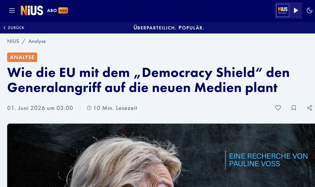 Demonetarisierung  kritischer Journalisten ist offizielles "EU"-Program