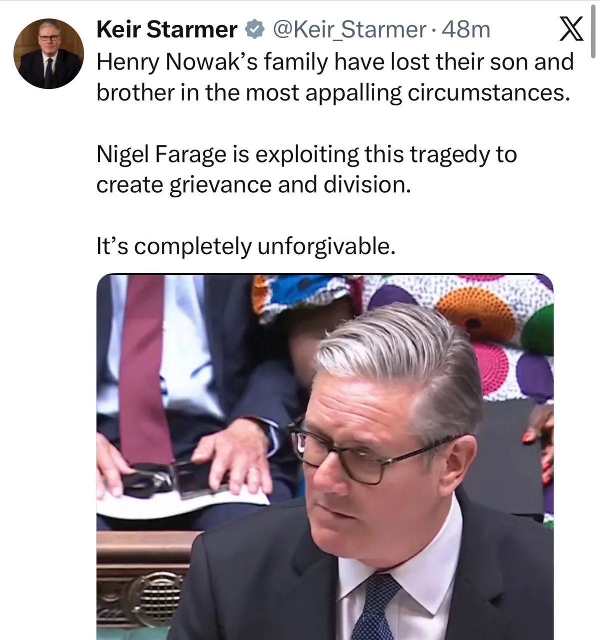 Murderer and Rapist Protector Keir Starmer Blames His Critics For His own Crimes