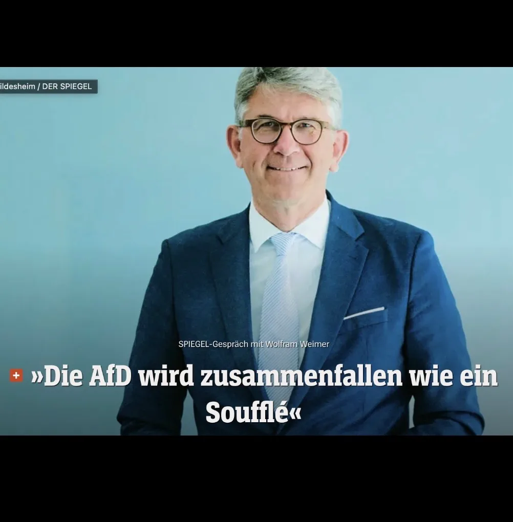 Korruptionsmeister der Merz-Regierung sagt Kollaps der AfD voraus