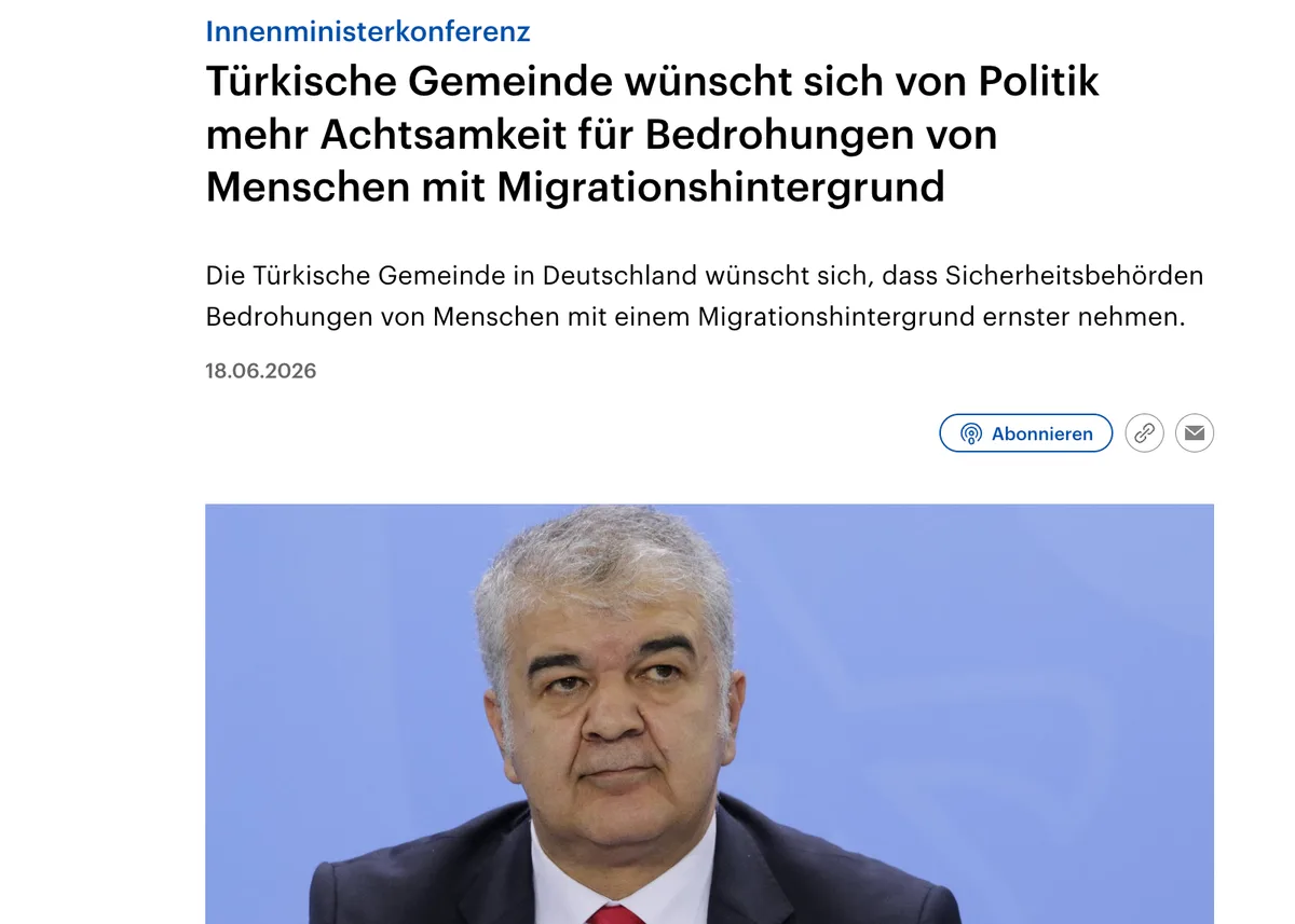 Hat die "Türkische Gemeinde" Deutschlands jeden Verstand verloren?