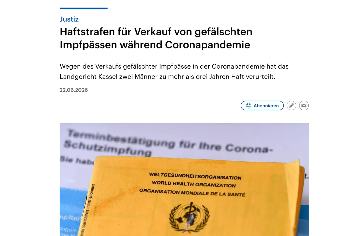 Deutscher "Rechtsstaat": Haftstrafe für Notwehrhilfe gegen Giftspritze