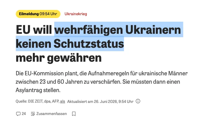 Wann wohl der letzte "EU"-Untertan begreift, dass auch er nur Kanonenfutter ist?