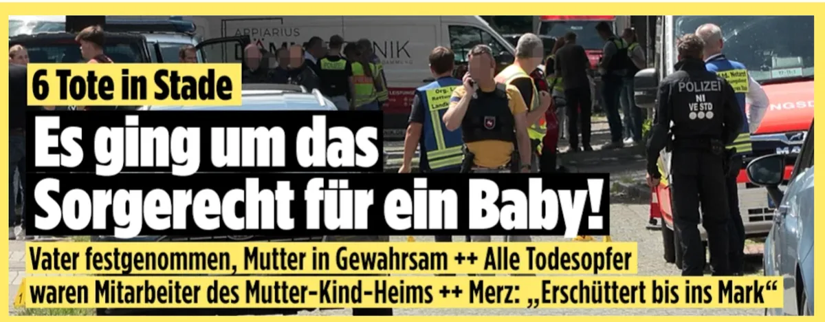 Deutschland hat sich unter dem Abfall der Wüstenstämme begraben. Arabisch-türkische Moslems ertränken unser Land in Blut. Weil wir es zulassen.