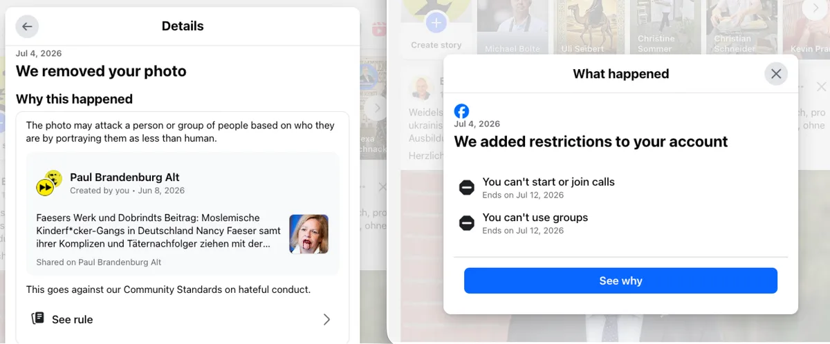 Facebook: "EU"-Zensurmaschine bleibt auf Hochtouren