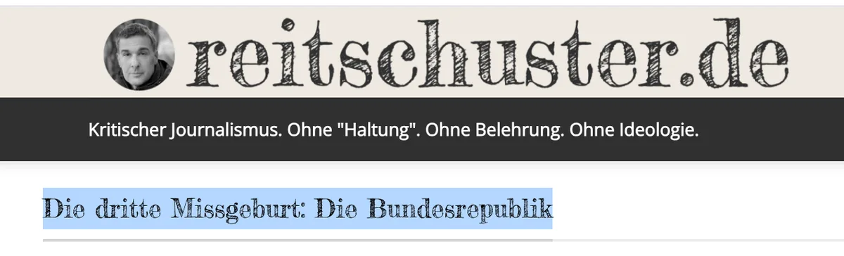 Bundesrepublik: Die "dritte Missgeburt" eines deutschen Staates