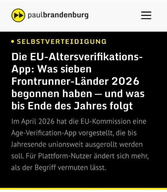 Die EU-Altersverifikations-App: Was sieben Frontrunner-Länder 2026 begonnen haben — und was bis Ende des Jahres folgt!