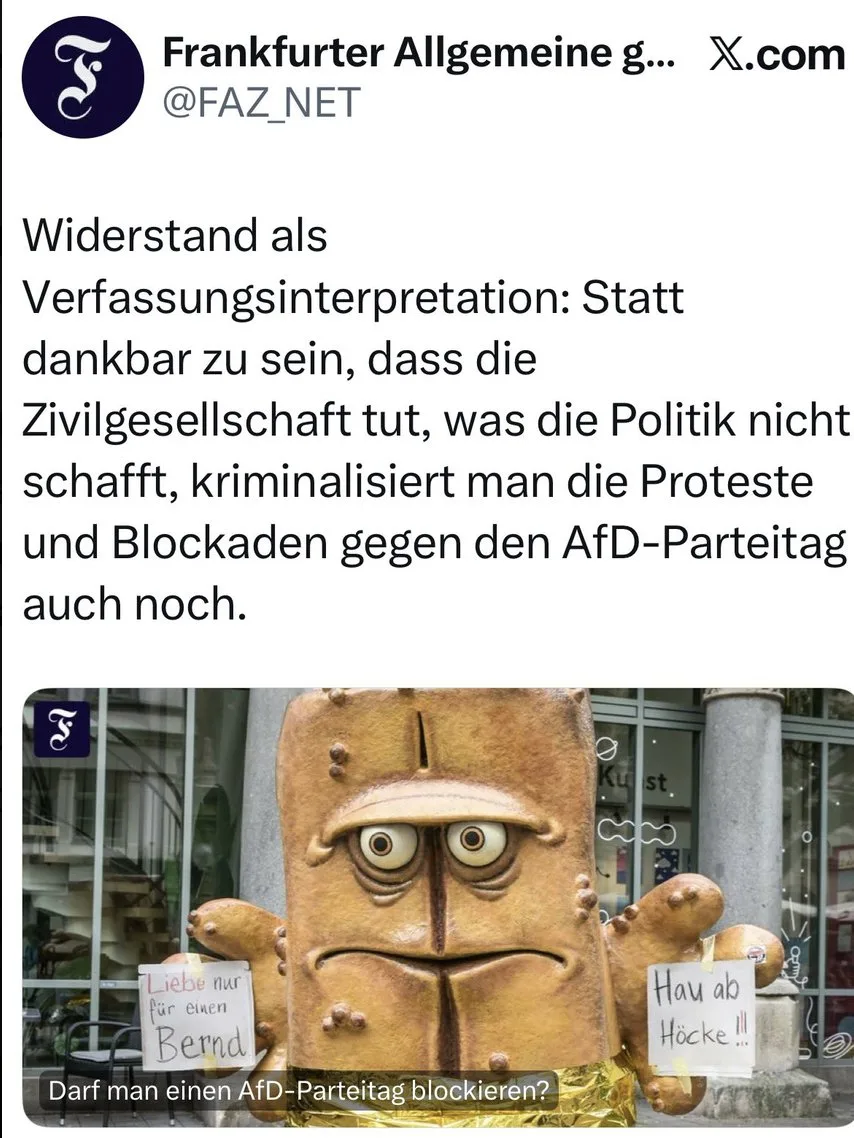 Erinnerungsservice: Wer die "FAZ" noch immer für konservativ hält (oder demokratisch), ist ein Idiot ;)