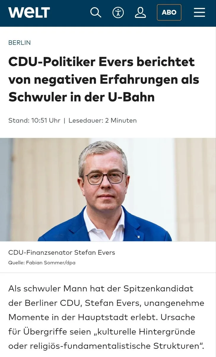 CDU: Gleichermaßen schwul wie behindert?1