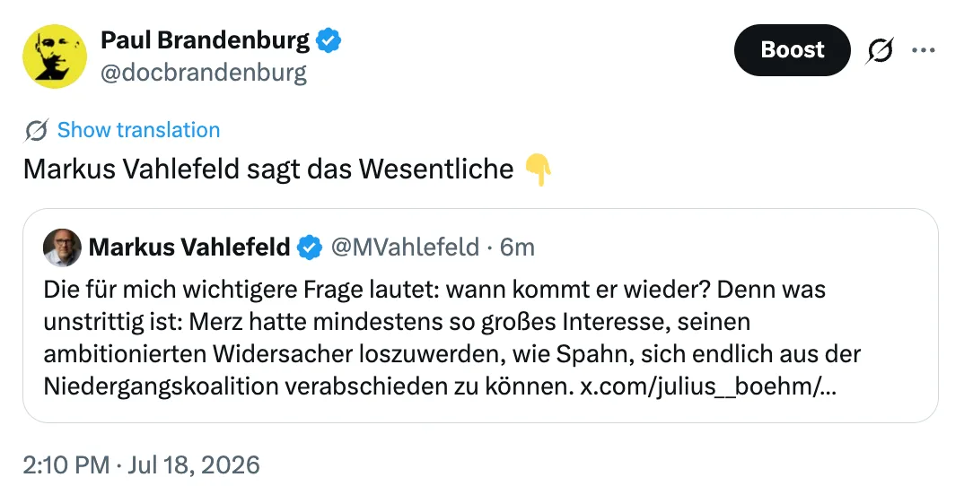 Das wichtige zum Rücktritt des Massenmörders Jens Spahn