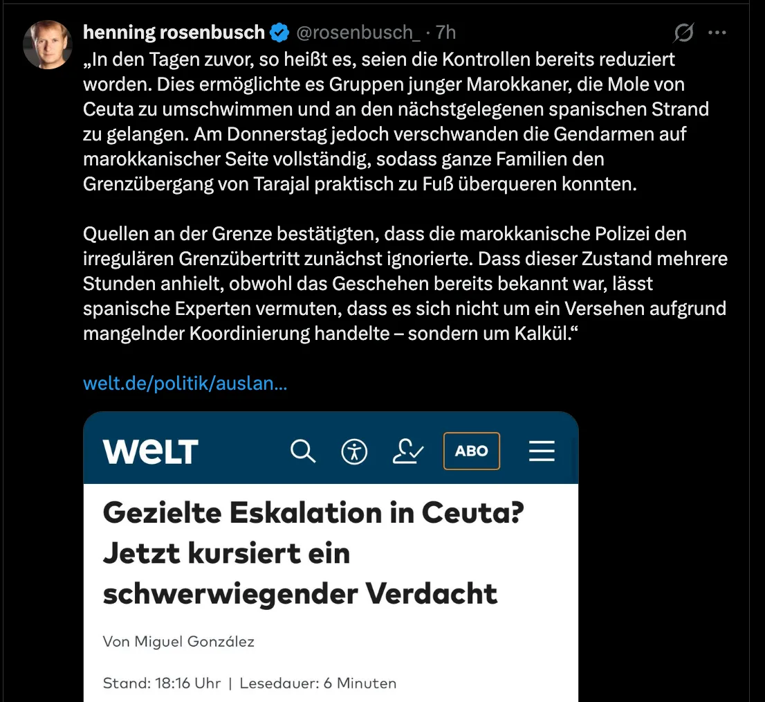 Geplante Musel-Invasion in Spanien: Unsere "Verschwörungstheorien" schaffen es immer schneller in den Mainstream ;)