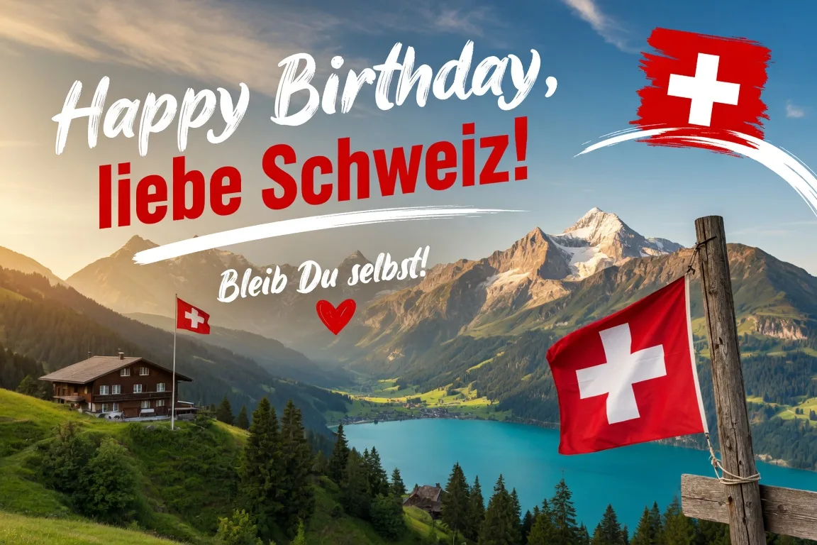 "Frei lebt, wer sterben kann" - Bleib Du selbst, liebe Schweiz. Alles Gute zum Geburtstag!