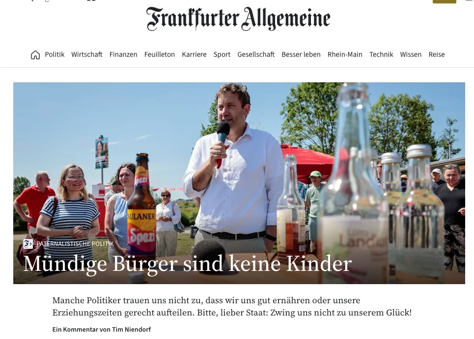 Selbst "bürgerliche" Deutsche bleiben Untertanen: "Bitte, lieber Staat..."
