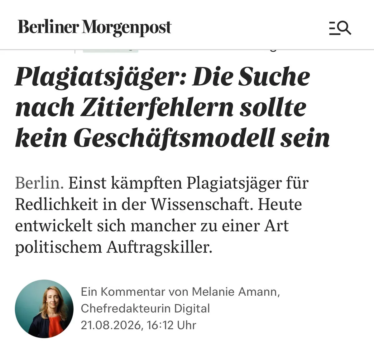 Verfall: Propaganda-Journutte deckt Regime-Betrügerin und spricht deren Entlarver Existenzberechtigung ab