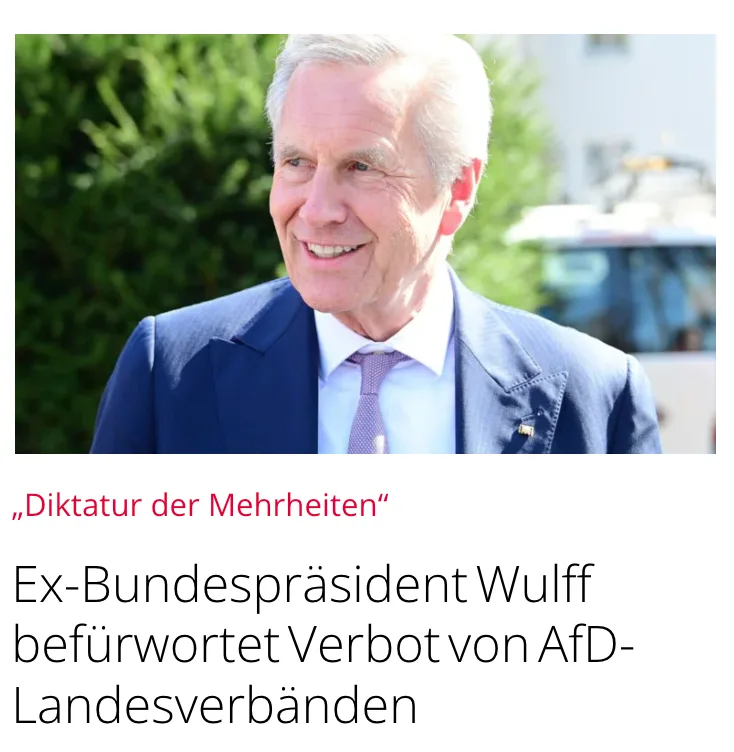 Deutschlands antidemokratische Ex-/Bundespräsidenten gehören vor ein Strafgericht