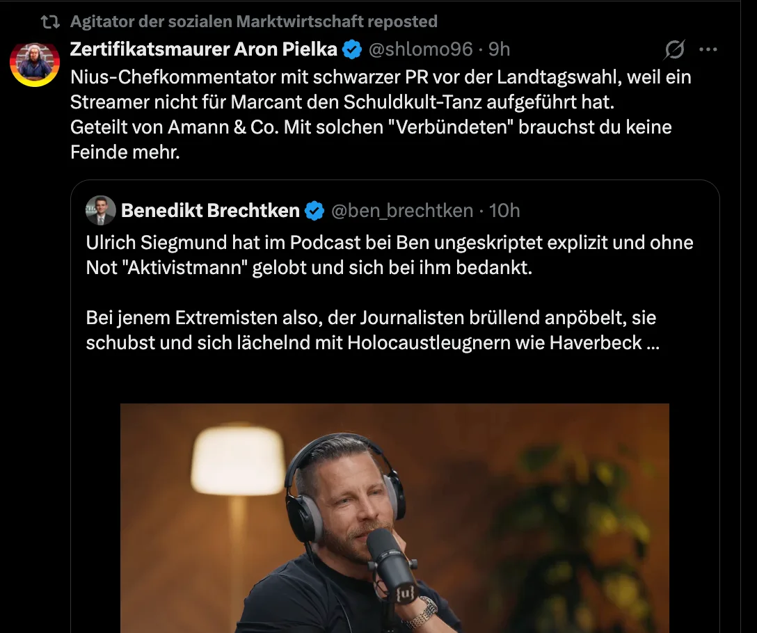 Wann wohl der letzte begriffen hat, dass "Nius" & Julian Reichelt Regime-Röhren sind?