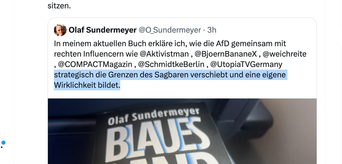 Ehrliche Frage: Ist Berufsfaschist Olaf Sundermeyer vielleicht ein Idiot?