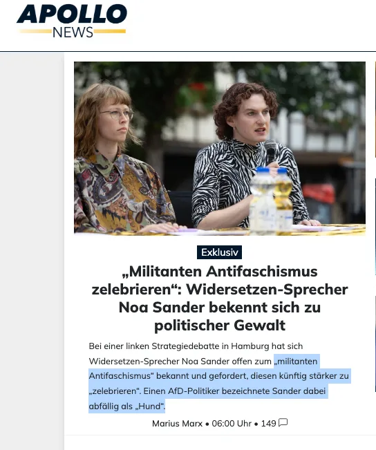 Deutschlands Unrechtsjustiz verfolgt die offenen Gewaltaufrufe der Neo-SA nicht