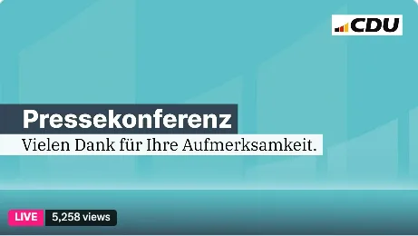 Schluss der CDU-Pressekonferenz: Merz sieht sich als Retter des "Westens"