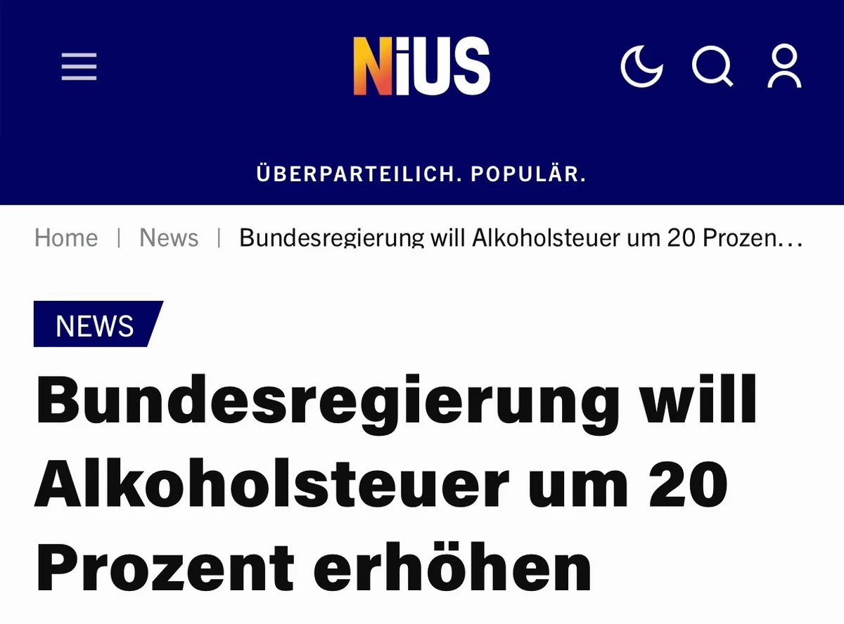 Regime in Panik: Ausgerechnet Alkoholsteuer soll erhöht werde 