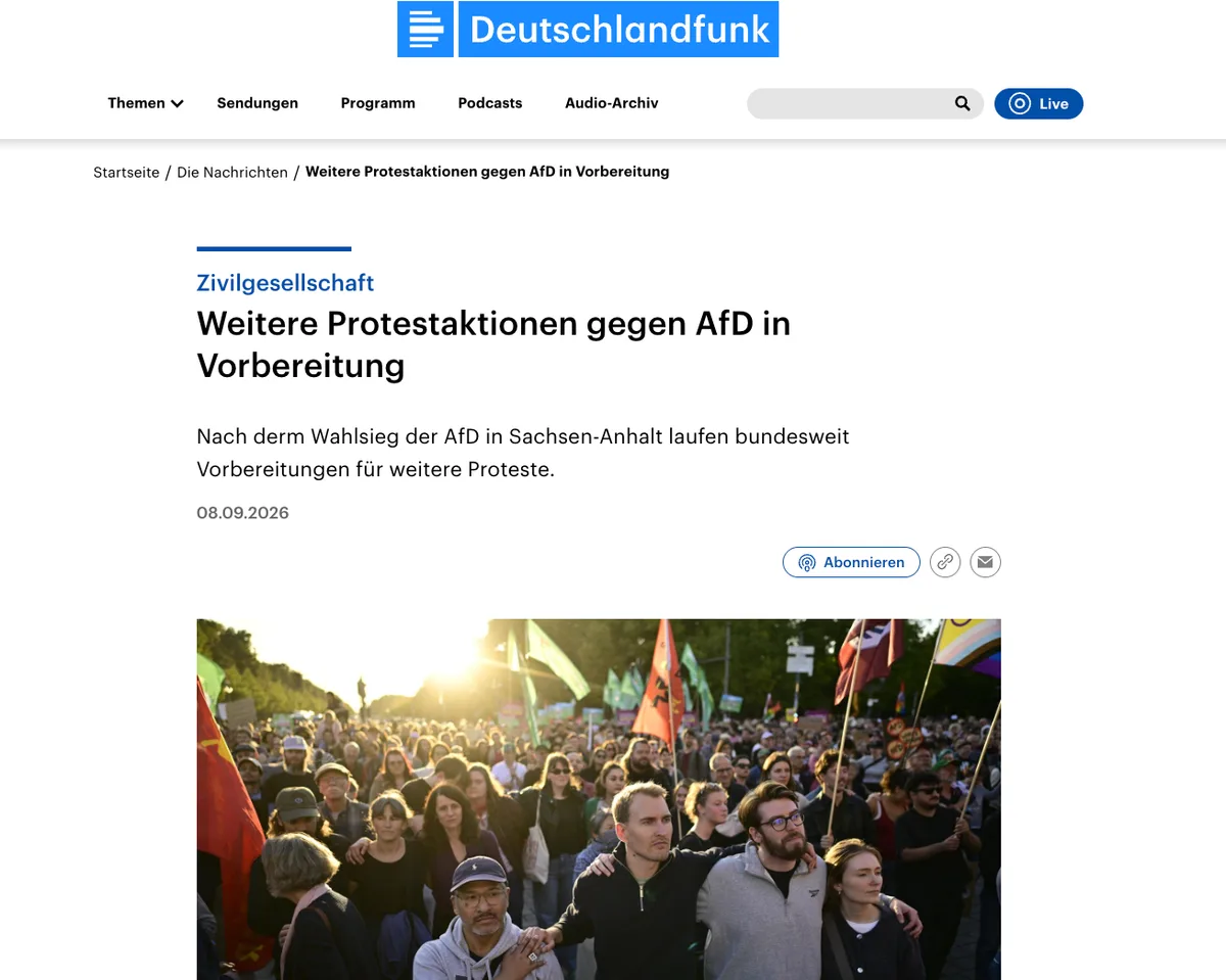 Herrlich: Den Schundfunk packt die blanke Panik